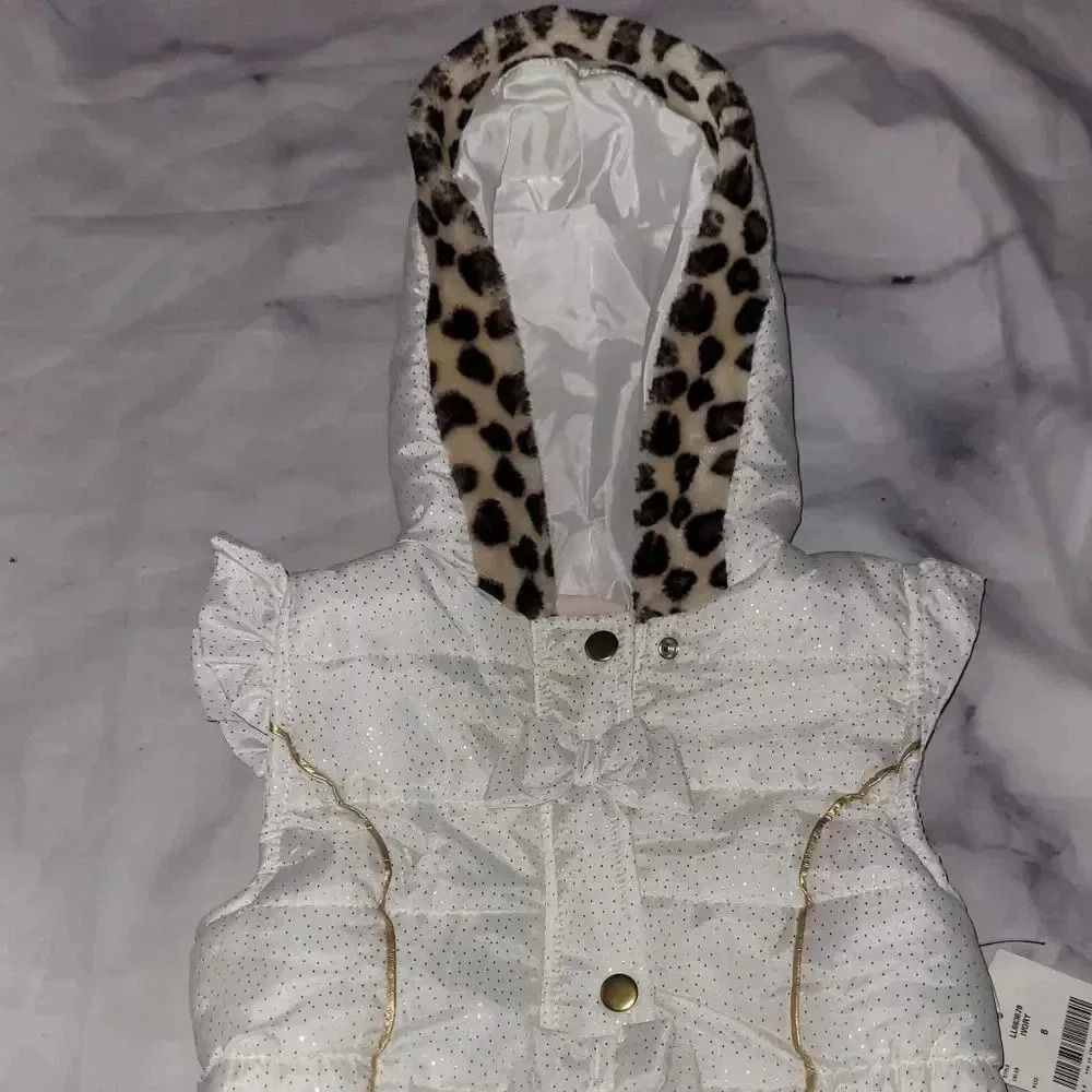 Leopard style Puffer vest‎